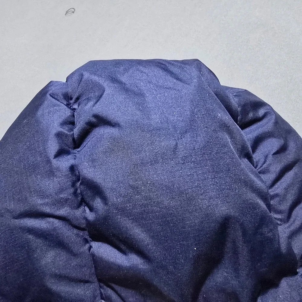flaws Polo Ralph Lauren Puffer Jacket Kids Size 6 Navy Blue Down Filled   Hood
